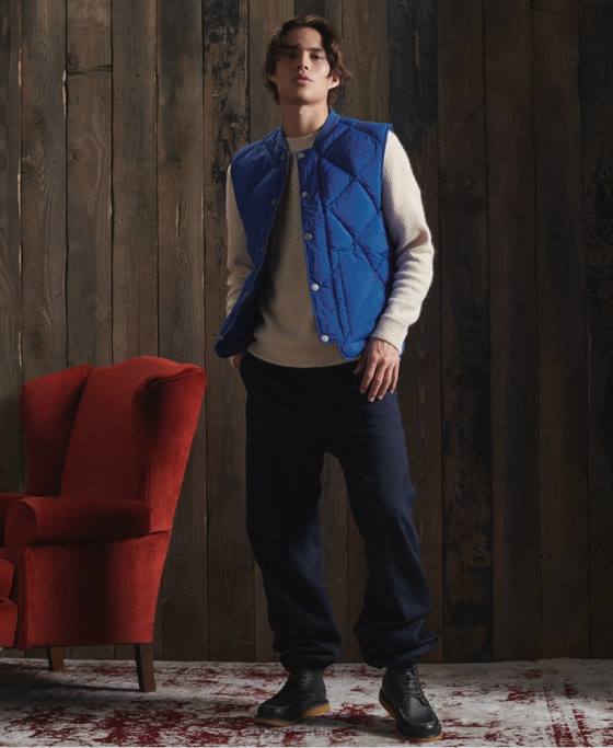 Superdry jumper de pescar uscat ediție limitată îmbrăcăminte alb bărbați JX0Z5351