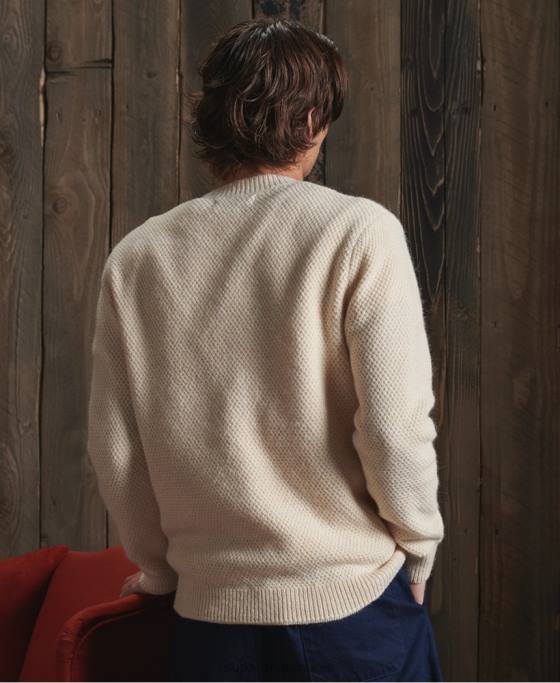 Superdry jumper de pescar uscat ediție limitată îmbrăcăminte alb bărbați JX0Z5351