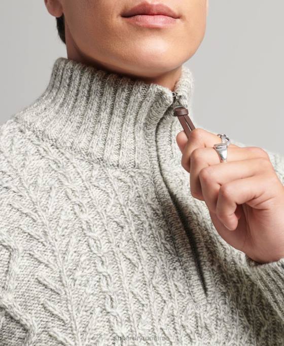 Superdry jumper jacob henley îmbrăcăminte gri bărbați JX0Z5249