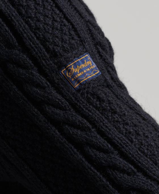 Superdry jumper jacob henley îmbrăcăminte marina bărbați JX0Z5268