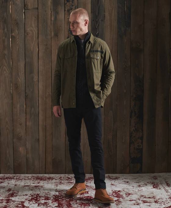 Superdry jumper jacob henley îmbrăcăminte negru bărbați JX0Z1350