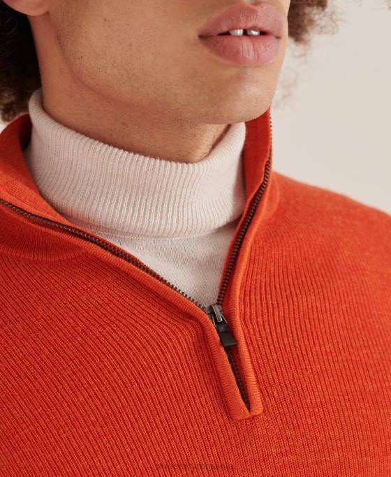 Superdry jumper merino henley studios îmbrăcăminte portocale bărbați JX0Z5288