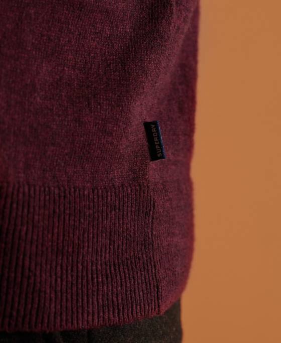 Superdry jumper pentru echipaj cu etichetă portocalie îmbrăcăminte roșu bărbați JX0Z1351