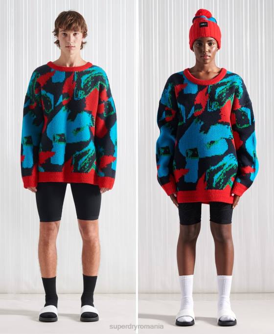 Superdry jumper sdx football camo editie limitata îmbrăcăminte multi bărbați JX0Z5350