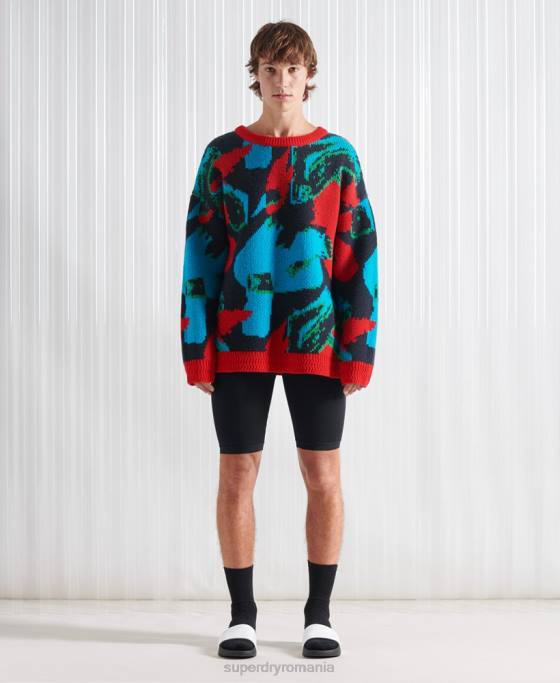 Superdry jumper sdx football camo editie limitata îmbrăcăminte multi bărbați JX0Z5350