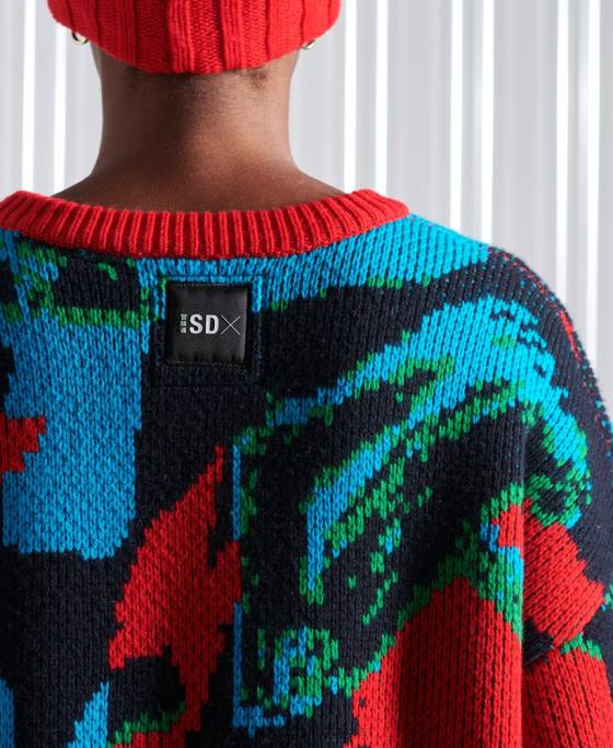 Superdry jumper sdx football camo editie limitata îmbrăcăminte multi bărbați JX0Z5350