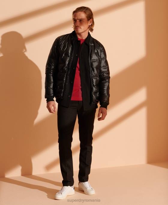 Superdry jumper usor din merino pentru echipaj îmbrăcăminte roșu bărbați JX0Z1341