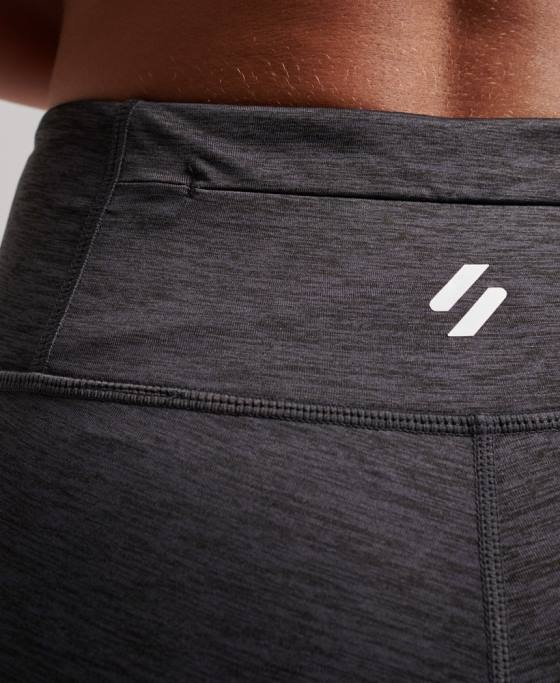 Superdry legging de antrenament 7/8 plasă îmbrăcăminte gri inchis femei JX0Z4041