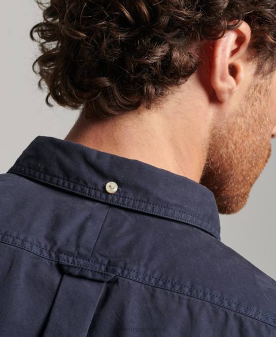 Superdry magazin comerciant – cămașă cu mâneci lungi îmbrăcăminte marina bărbați JX0Z148