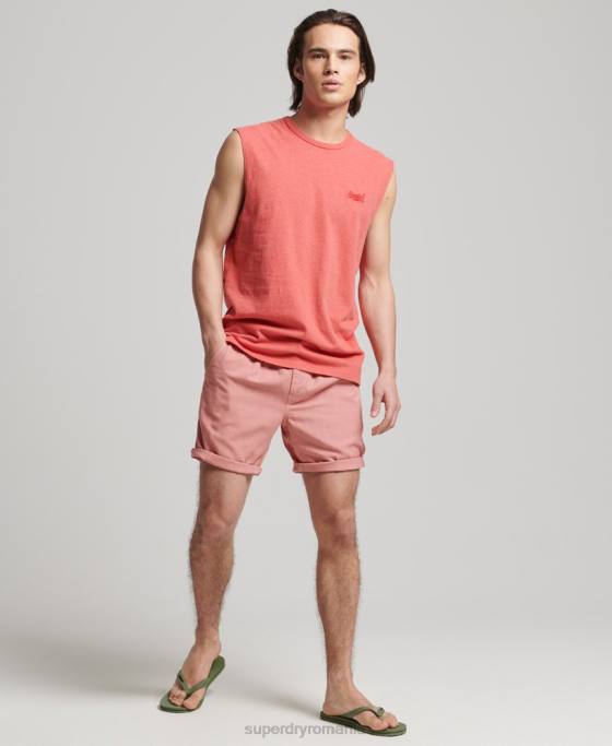 Superdry maiou clasic din bumbac organic îmbrăcăminte roz bărbați JX0Z1533