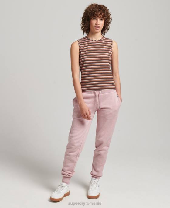 Superdry maiou cu dungi cali îmbrăcăminte maro femei JX0Z6525