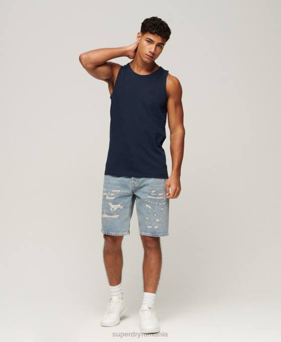 Superdry maiou cu textură vintage din bumbac organic îmbrăcăminte marina bărbați JX0Z107