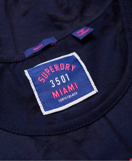 Superdry maiou de plajă pentru surf îmbrăcăminte marina femei JX0Z6784