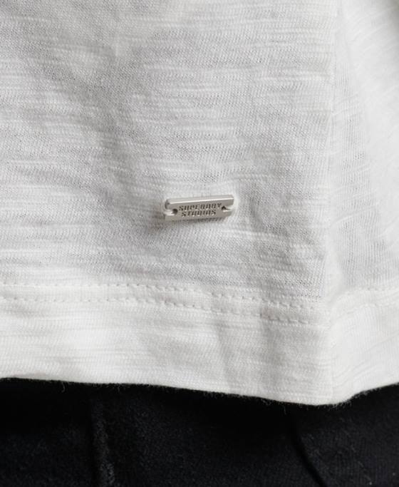 Superdry maiou din tricou studios îmbrăcăminte alb femei JX0Z3006