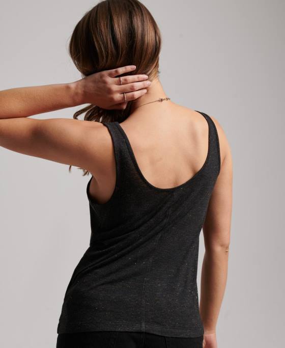 Superdry maiou din tricou studios îmbrăcăminte negru femei JX0Z2201