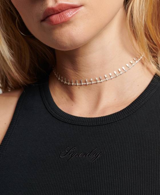 Superdry maiou esențial îmbrăcăminte negru femei JX0Z2943