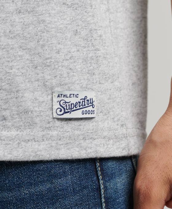 Superdry maiou vintage colegial îmbrăcăminte gri bărbați JX0Z1559