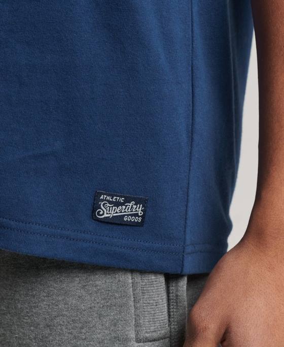 Superdry maiou vintage colegial îmbrăcăminte marina bărbați JX0Z1584