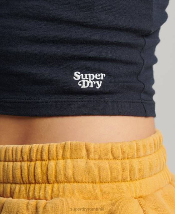 Superdry maiou vintage cu dungi surf îmbrăcăminte portocale femei JX0Z2941