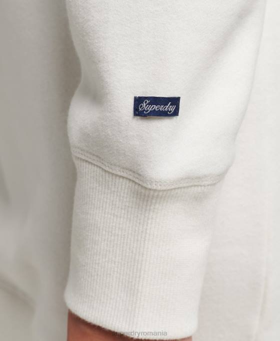 Superdry mândrie cu rochie artizanală cu decolteu îmbrăcăminte alb femei JX0Z2457