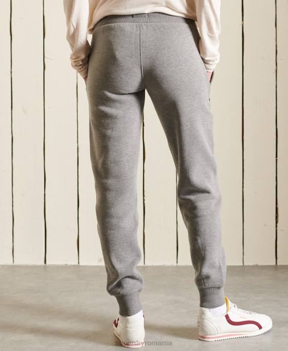 Superdry mândrie în joggeri artizanali îmbrăcăminte gri inchis femei JX0Z3942