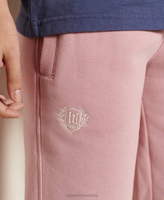 Superdry mândrie în joggeri artizanali îmbrăcăminte roz femei JX0Z6683