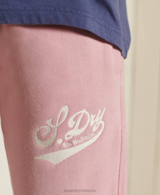Superdry mândrie în joggeri artizanali îmbrăcăminte roz femei JX0Z6683