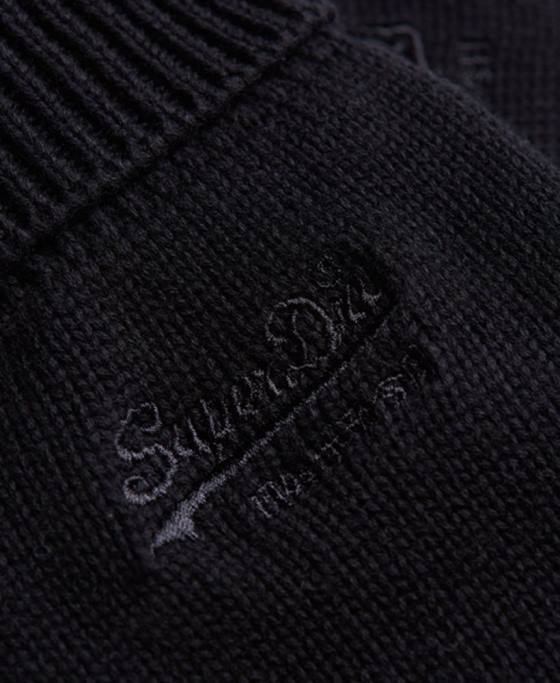 Superdry mănuși clasice cu logo vintage accesorii negru bărbați JX0Z1799