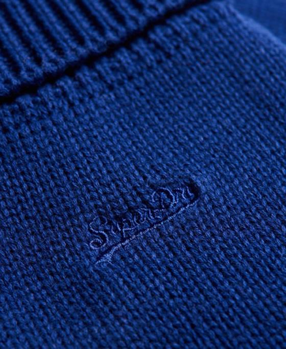 Superdry mănuși cu logo vintage accesorii albastru bărbați JX0Z1876