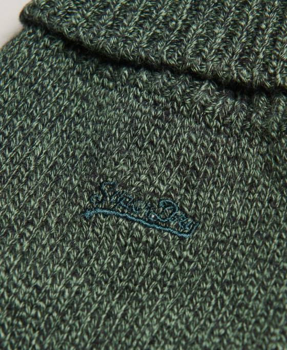 Superdry mănuși cu logo vintage accesorii verde bărbați JX0Z1723