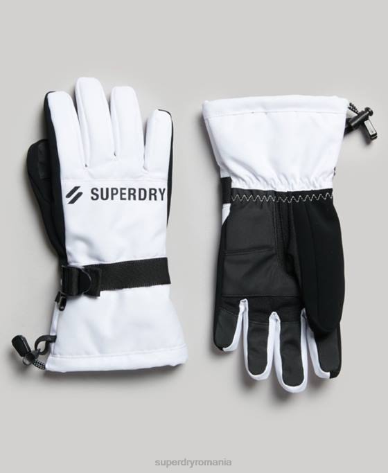Superdry mănuși de zăpadă accesorii alb bărbați JX0Z1381
