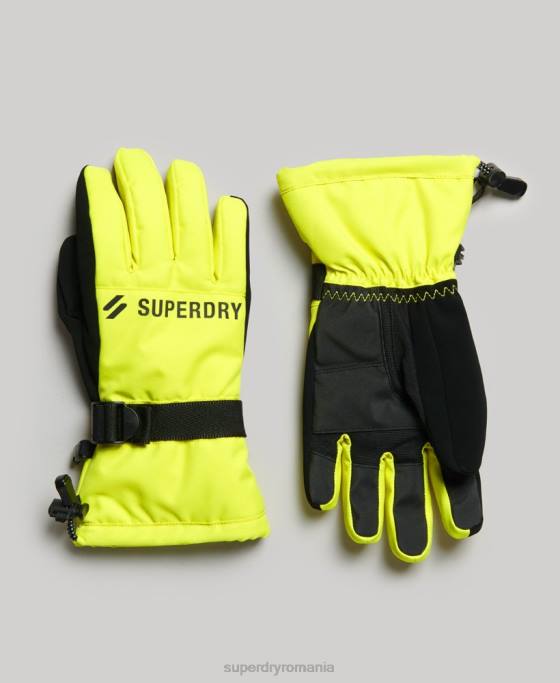 Superdry mănuși de zăpadă accesorii galben bărbați JX0Z1388