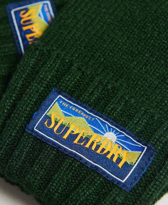 Superdry mănuși radar din amestec de lână accesorii verde bărbați JX0Z1712