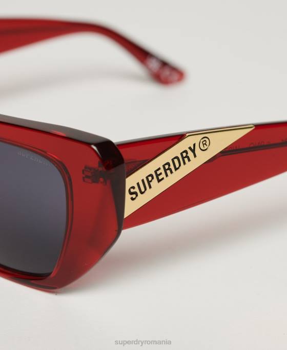Superdry ochelari de soare unghiulari sdr 90s accesorii roșu femei JX0Z2086