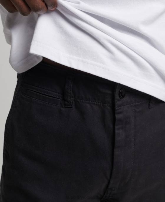 Superdry ofițeri pantaloni chino slim îmbrăcăminte gri inchis bărbați JX0Z6488