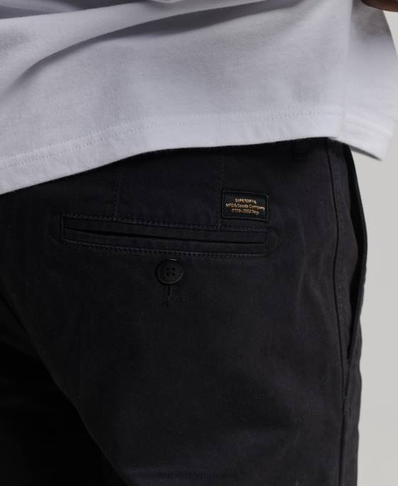 Superdry ofițeri pantaloni chino slim îmbrăcăminte gri inchis bărbați JX0Z6488