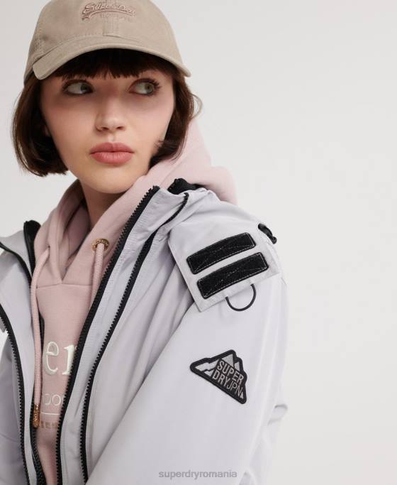 Superdry otoman tehnic sd-windcheater îmbrăcăminte cremă femei JX0Z5704