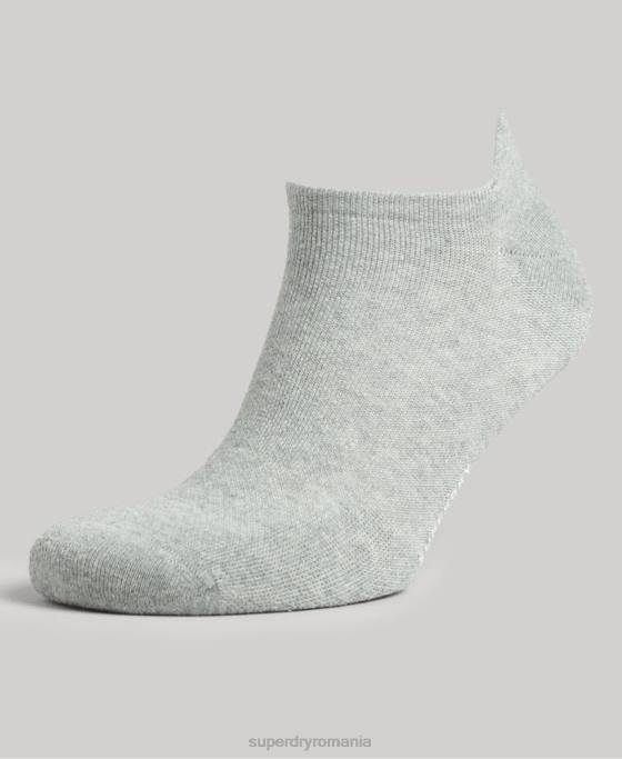Superdry pachet de șosete de antrenament din bumbac organic accesorii gri bărbați JX0Z1659