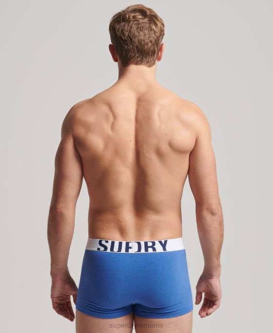 Superdry pachet dublu cu logo-ul trunchiului din bumbac organic îmbrăcăminte albastru bărbați JX0Z1798