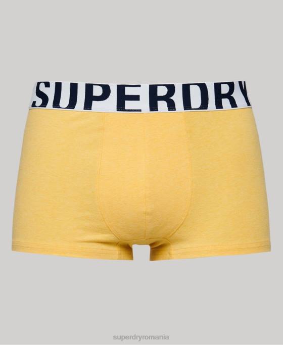 Superdry pachet dublu cu logo-ul trunchiului din bumbac organic îmbrăcăminte albastru bărbați JX0Z1798