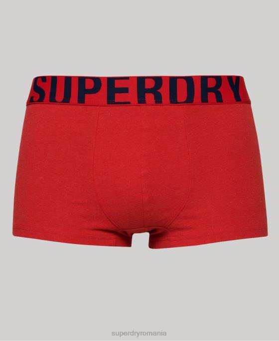 Superdry pachet dublu cu logo-ul trunchiului din bumbac organic îmbrăcăminte marina bărbați JX0Z1797
