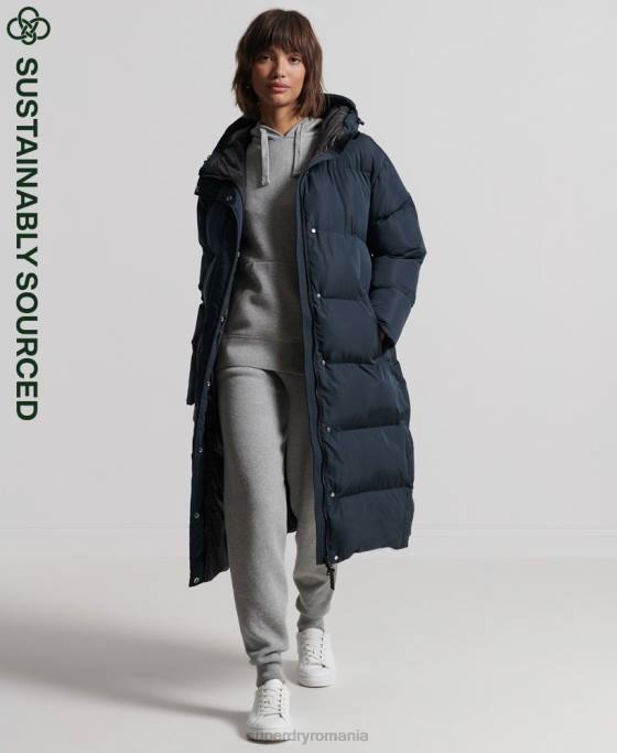 Superdry palton de pilota cu paragate îmbrăcăminte marina femei JX0Z3827