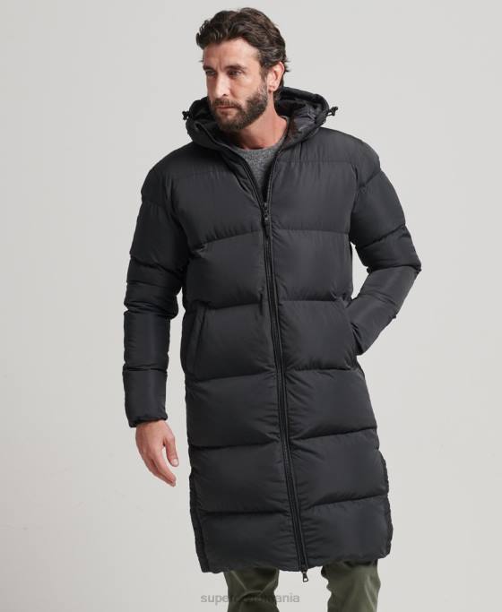 Superdry palton de pilota cu paragate îmbrăcăminte negru bărbați JX0Z1123