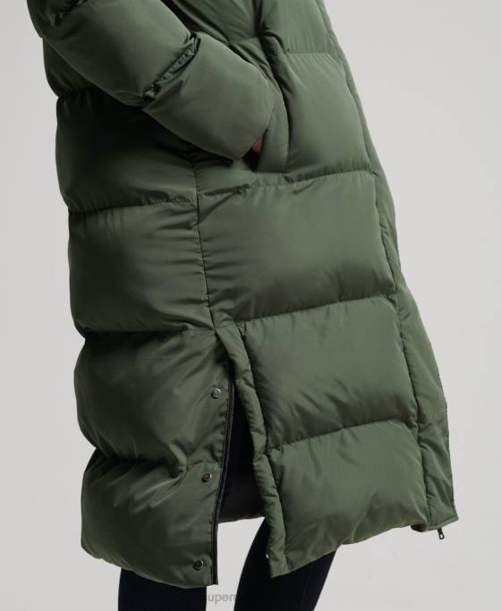 Superdry palton de pilota cu paragate îmbrăcăminte verde femei JX0Z3828