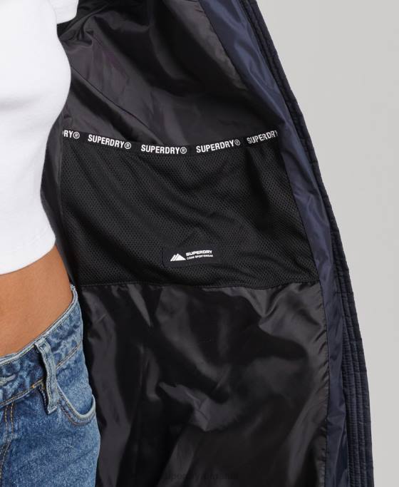 Superdry palton fuji cu glugă de munte îmbrăcăminte marina femei JX0Z5651