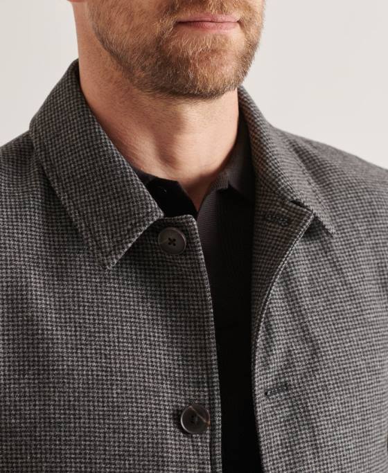 Superdry palton masina din lana usoara studios îmbrăcăminte gri bărbați JX0Z4624