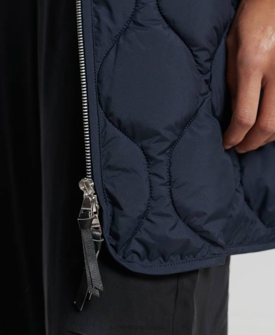 Superdry palton matlasat studios îmbrăcăminte marina femei JX0Z3694