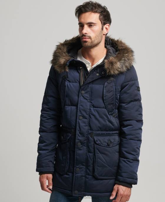 Superdry palton parka chinook îmbrăcăminte marina bărbați JX0Z4514