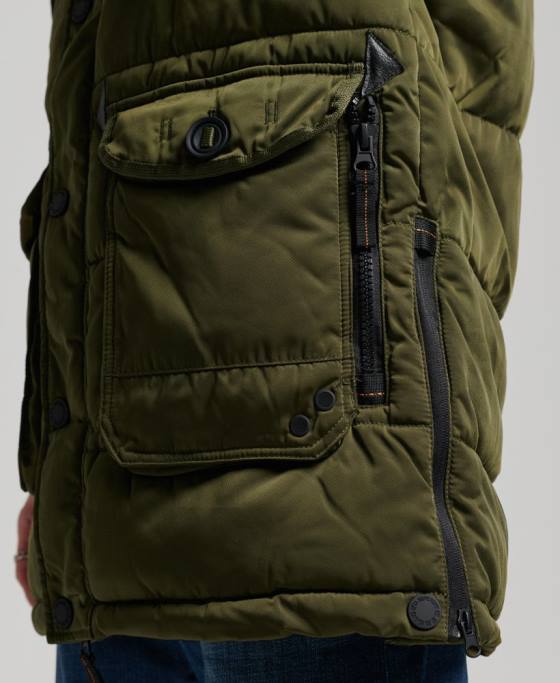 Superdry palton parka chinook îmbrăcăminte verde bărbați JX0Z4513
