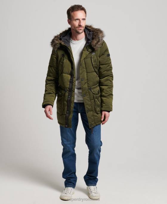 Superdry palton parka chinook îmbrăcăminte verde bărbați JX0Z4513